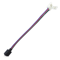 Elektro Złączka click 10mm 4-pin przewód do łączenia taśm LED RGB ze sterownikiem