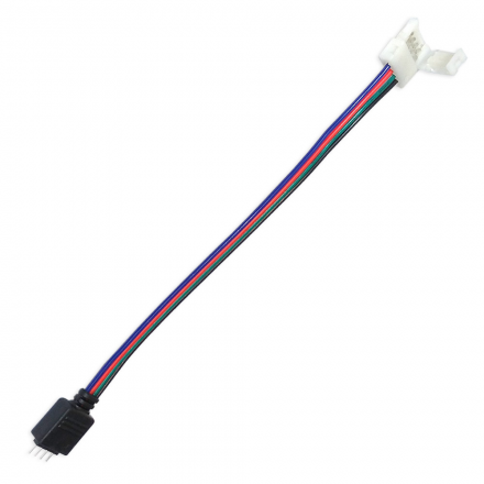 Złączka click 10mm 4-pin przewód do łączenia taśm LED RGB ze sterownikiem