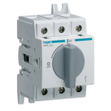 HAGER Rozłącznik izolacyjny mocy wyłącznik główny OBROTOWY O-I 40A 3P HAB304
