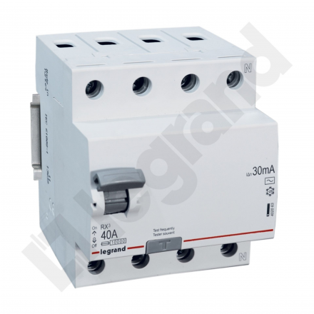 Wyłącznik różnicowo-prądowy Legrand RX3 40A 4P typ AC 402063