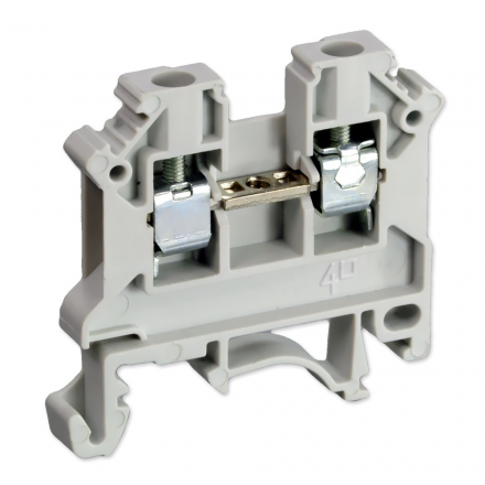 SIMET Złączka gwintowa szynowa 2-przewodowa 1-torowa ZUG 4mm² szara 11321312