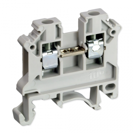 SIMET Złączka gwintowa szynowa 2-przewodowa 1-torowa ZUG 10mm² szara 11521312