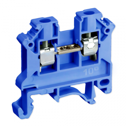 SIMET Złączka gwintowa szynowa 2-przewodowa 1-torowa ZUG 10mm² niebieska 11521313